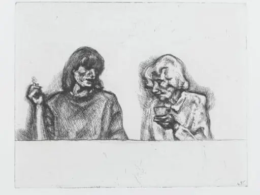 Conversation, by Lucian Freud