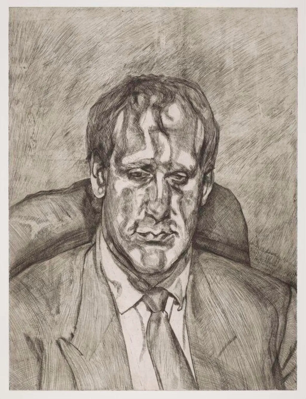 Head of an Irishman, by Lucian Freud, 1999