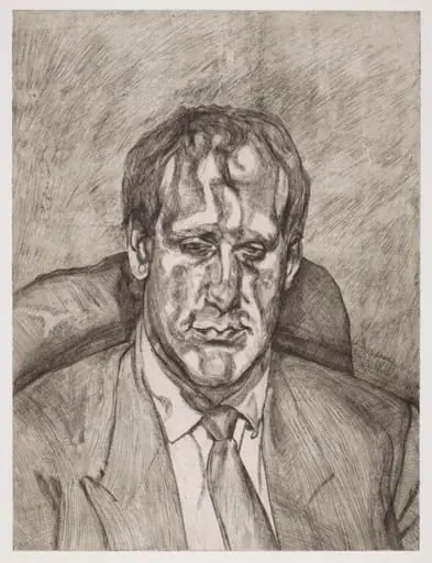 Head of an Irishman, by Lucian Freud