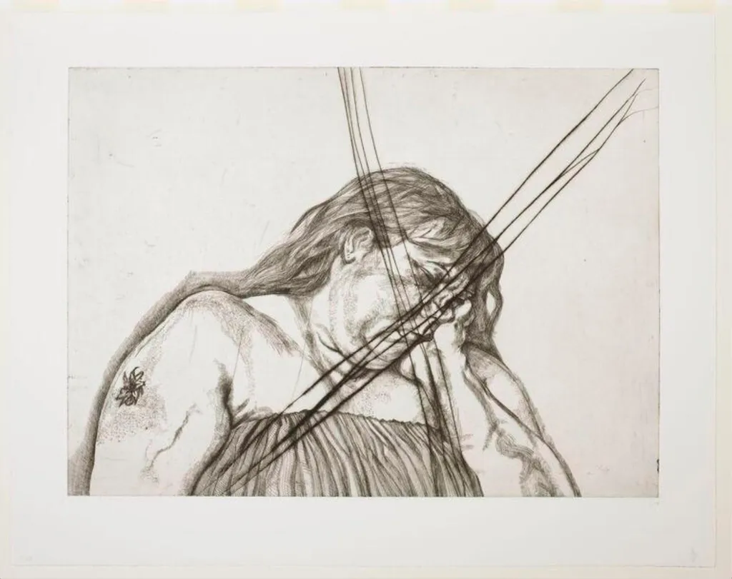 Woman with Arm Tattoo, by Lucian Freud, 1996