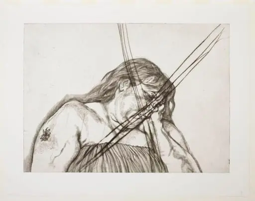 Woman with Arm Tattoo, by Lucian Freud