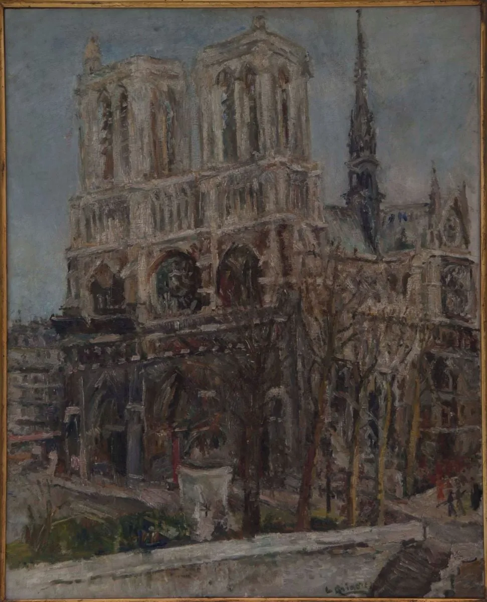 Catedrala Notre- Dame, Paris, by Lucian Grigorescu, unspecified, 1935