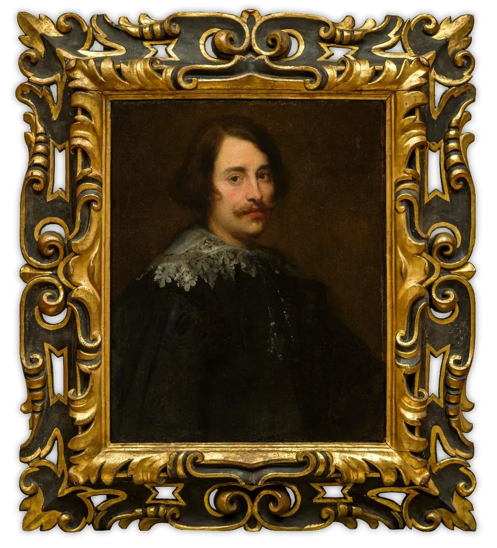 Miehen muotokuva, by Luciano Borzone, unspecified, 1627