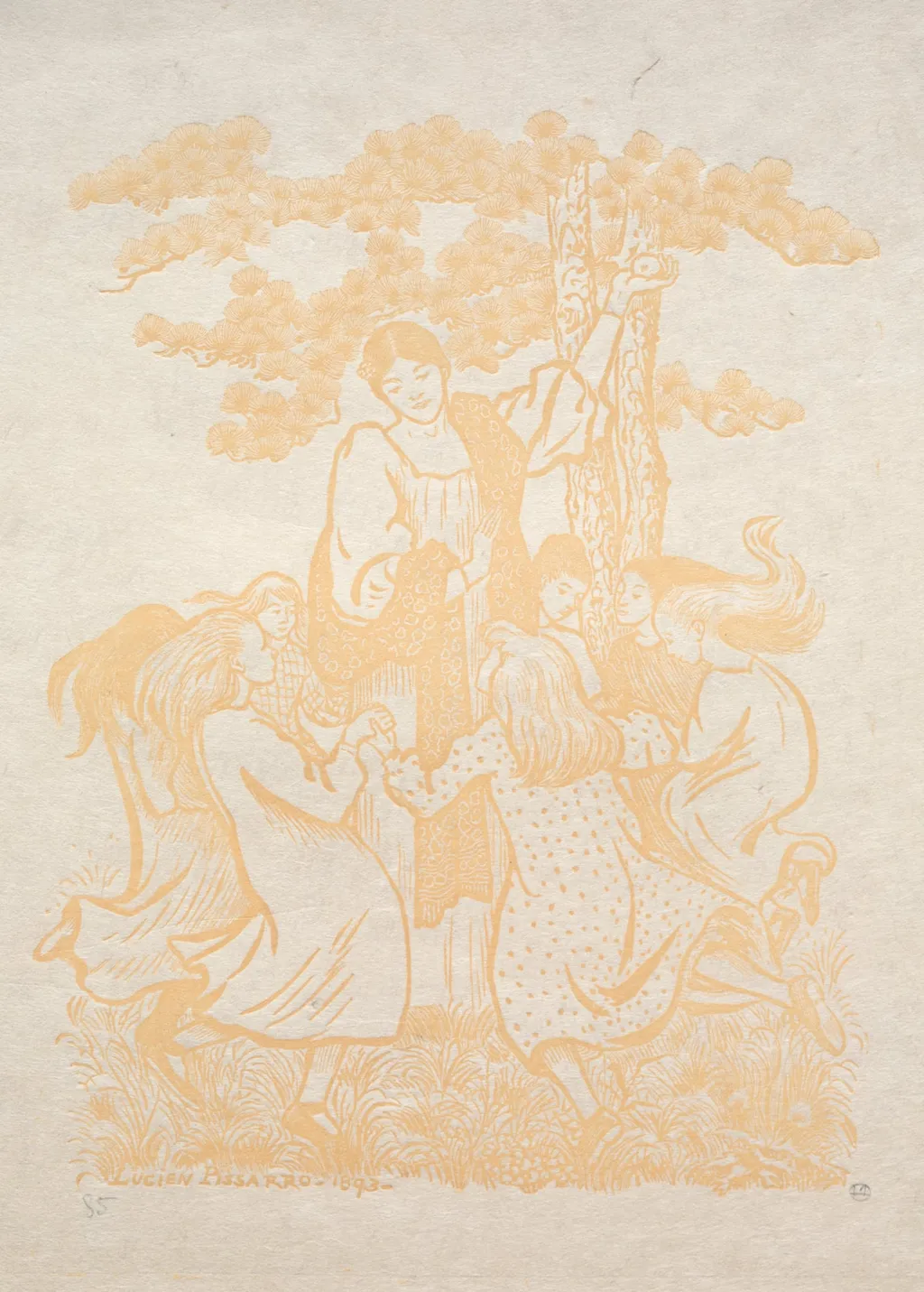 Illustration 25: La Ronde, by Lucien Pissarro, 1893