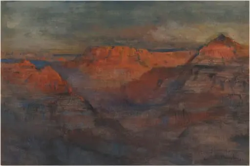 The Afterglow, Grand Canyon, Arizona, by Lucien Whiting Powell