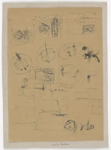 Untitled, by Lucio Fontana