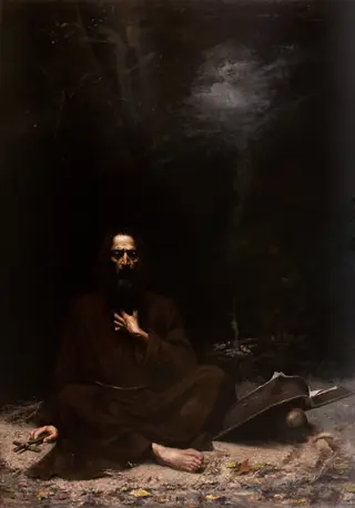 Temptation of St Anthony, by Lucjan Wędrychowski, 1894