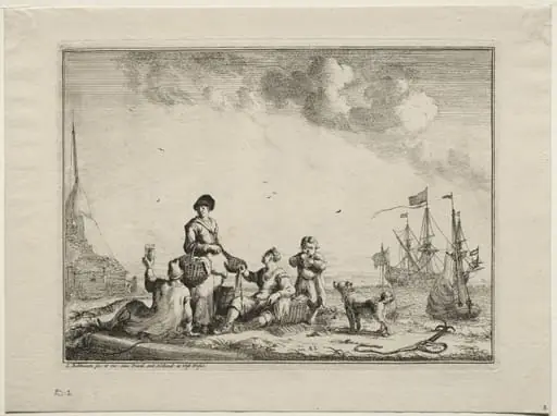 Fish Vender, by Ludolf Bakhuizen