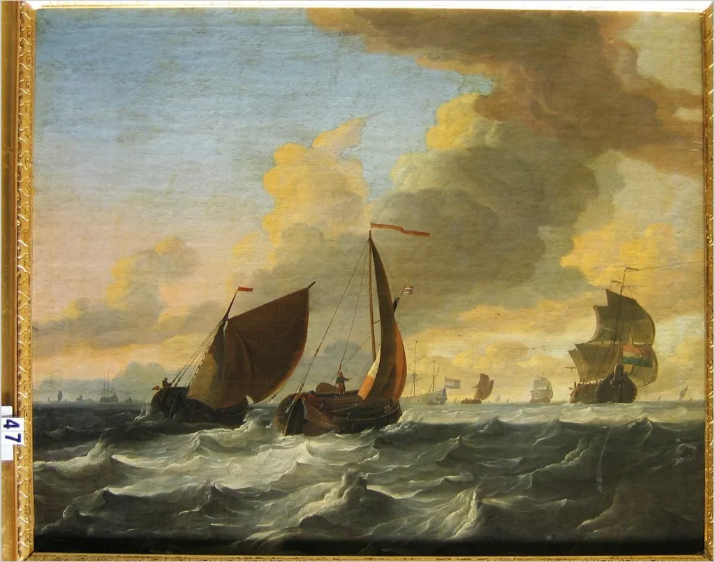 În bătaia vântului, by Ludolf Bakhuizen, unspecified, 1688