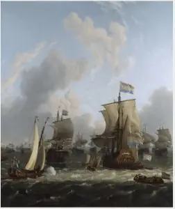 The Arrival of the Kattendijk at Texel, 22 July 1702, by Ludolf Bakhuizen