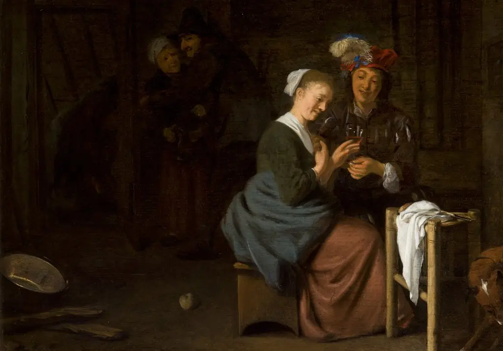 Genre Scene (Couple in the Interior), by Ludolf de Jongh