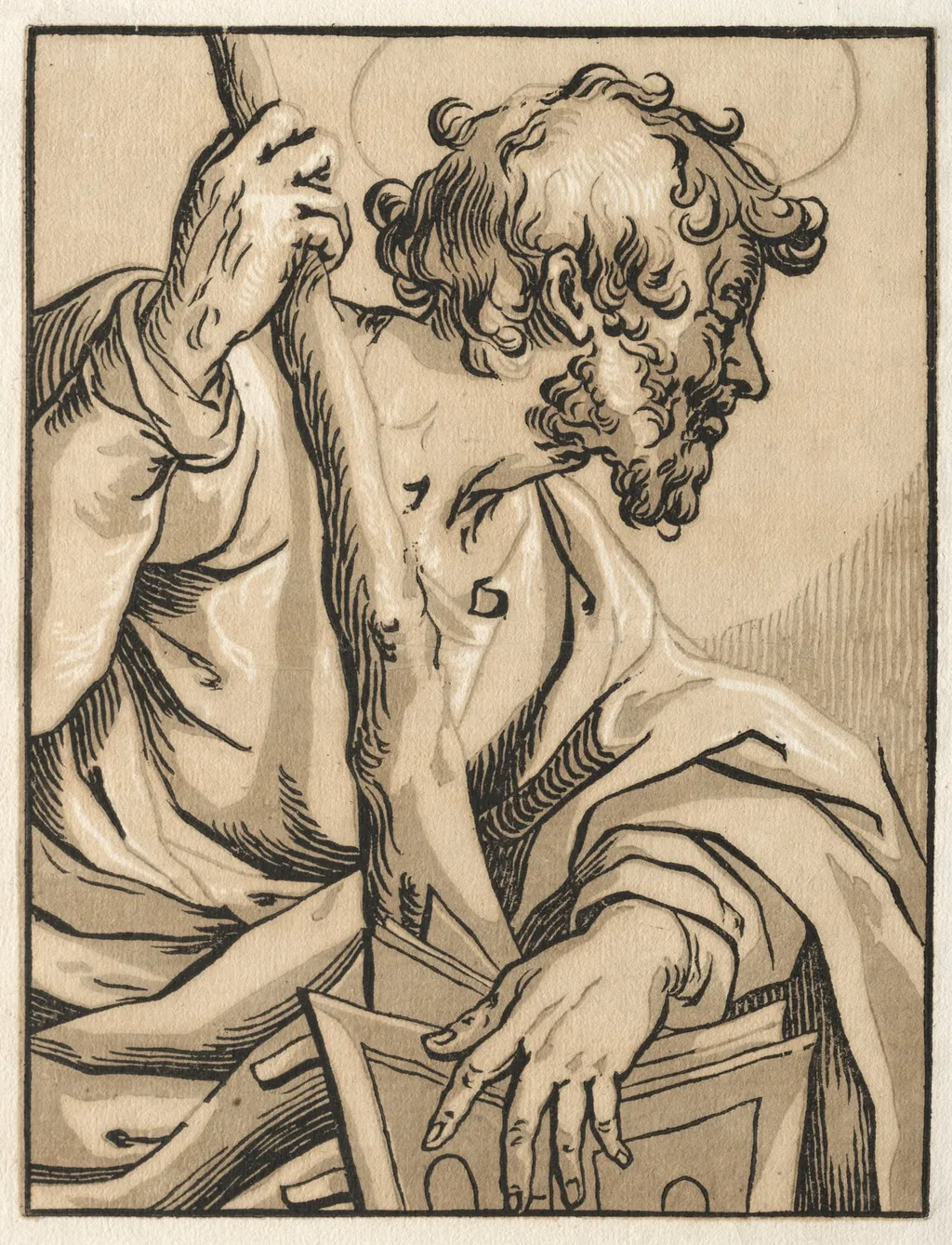 Christ and the Apostles: St. Judas Thaddeus (with the Club), by Ludolph Büsinck, 1604
