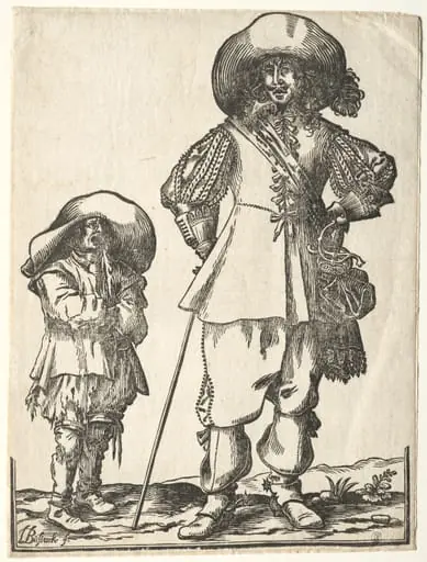 Standing Cavalier and Beggar Boy, by Ludolph Büsinck