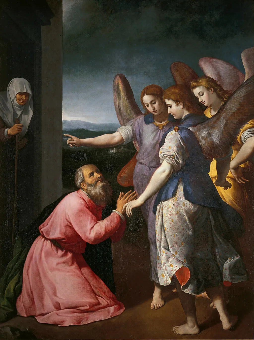 Verheissung der drei Engel an Abraham, by Ludovico Buti, unspecified, 1598