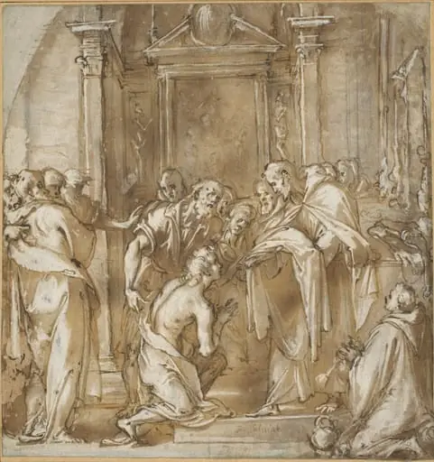 Saint Vincent Ferrer Taking His Vestments, by Ludovico called Cigoli Cardi