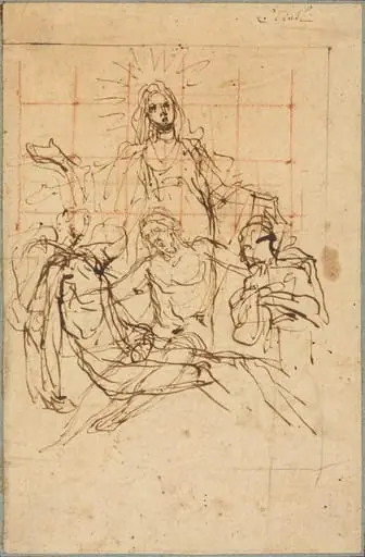The Pietà (recto), by Ludovico called Cigoli Cardi