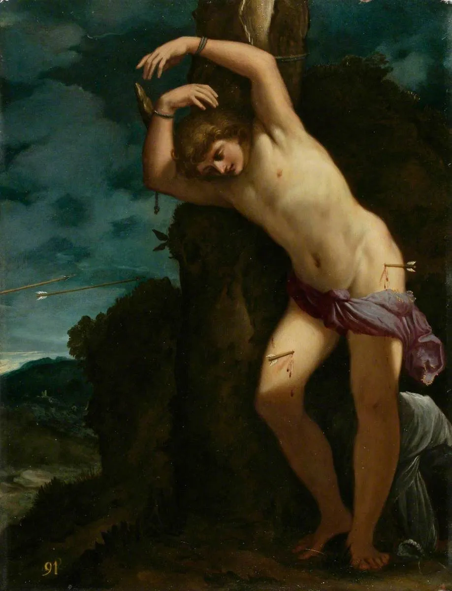St Sebastian, by Ludovico Carracci, oil, 1596