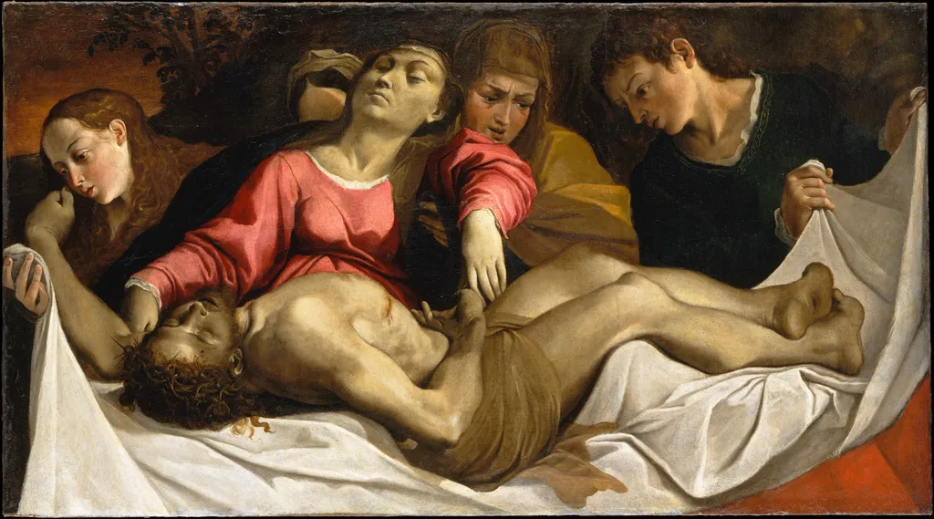 The Lamentation, by Ludovico Carracci, oil, 1592