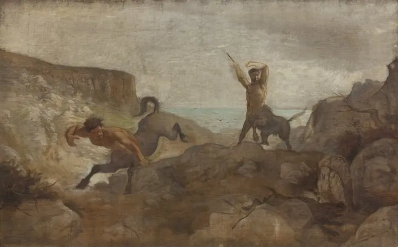 Centaurs Hunting Boars, by Ludvig Abelin Schou