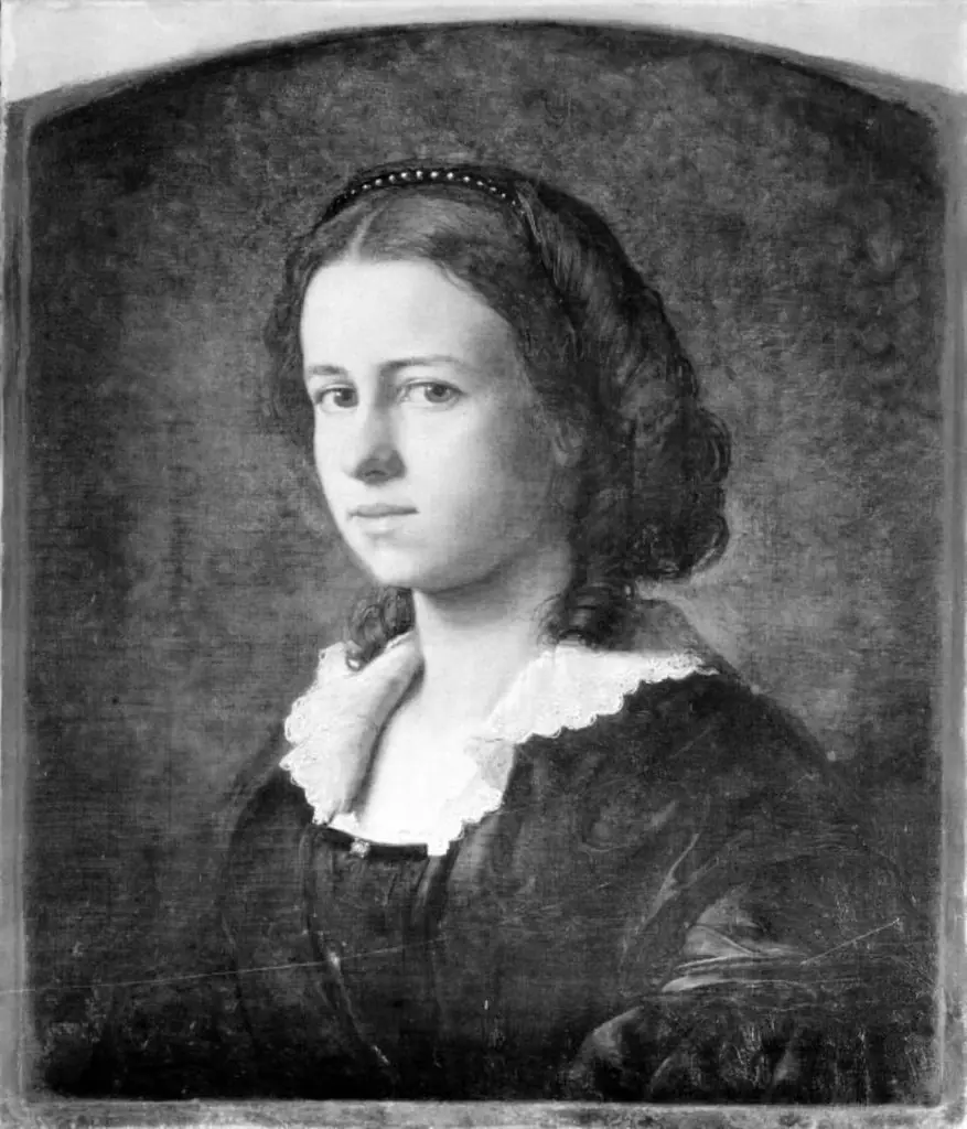 Melanie Becker, f. Wolff, by Ludvig Abelin Schou