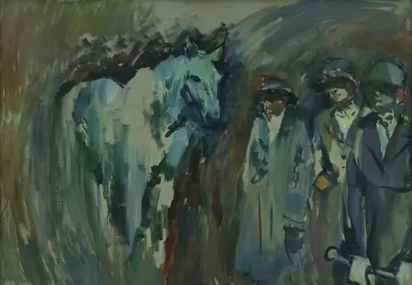 At the Riding School, by Ludvig Karsten