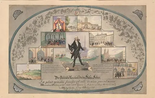 Kelterborn, Ludwig Adam - Malerei, Der Politische Kreislauf oder die Stufen=Folge (Basel-Stadt), by Ludwig Adam Kelterborn