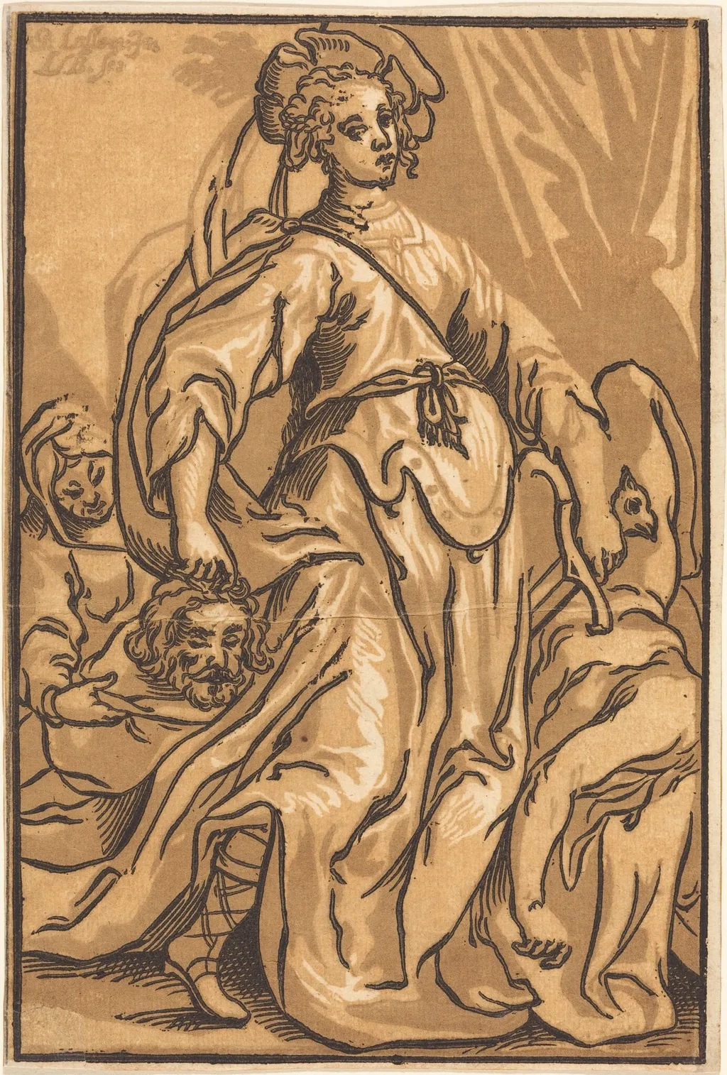 Judith and Holofernes, by Ludwig Büsinck, ink