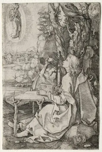 St. John on the Island of Patmos, by Ludwig Krug