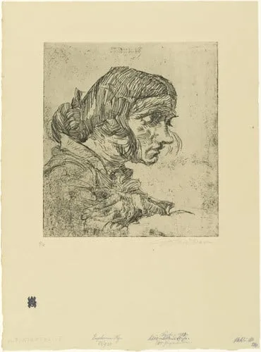 Untitled, by Ludwig Meidner, ink, 1921