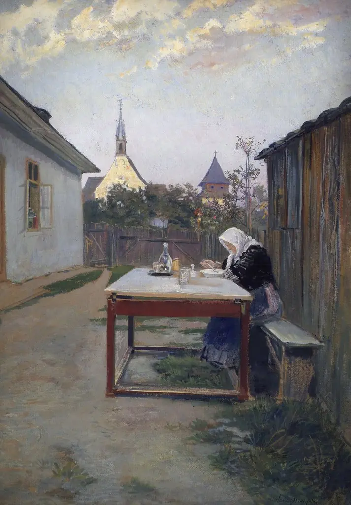 Meine Mutter (Abendmahlzeit), by Ludwig Michalek