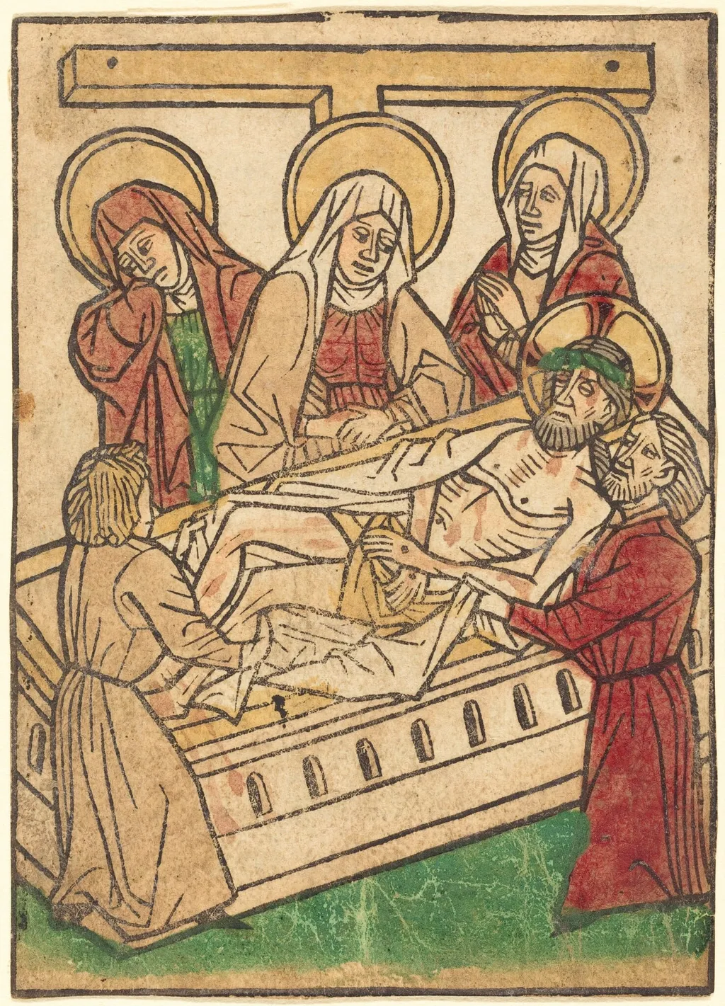 The Entombment, by Ludwig of Ulm, ink, 1450