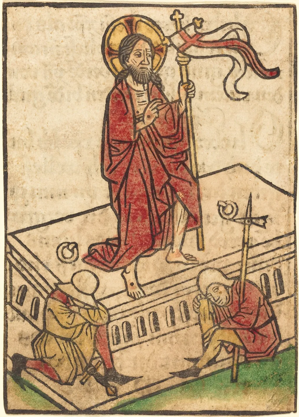The Resurrection, by Ludwig of Ulm, ink, 1450