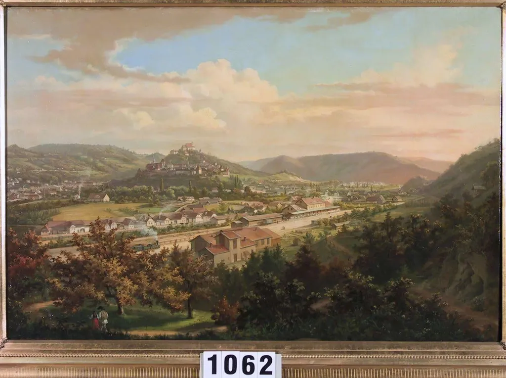 Peisaj panoramic al orașului Sighișoara, by Ludwig Schuller