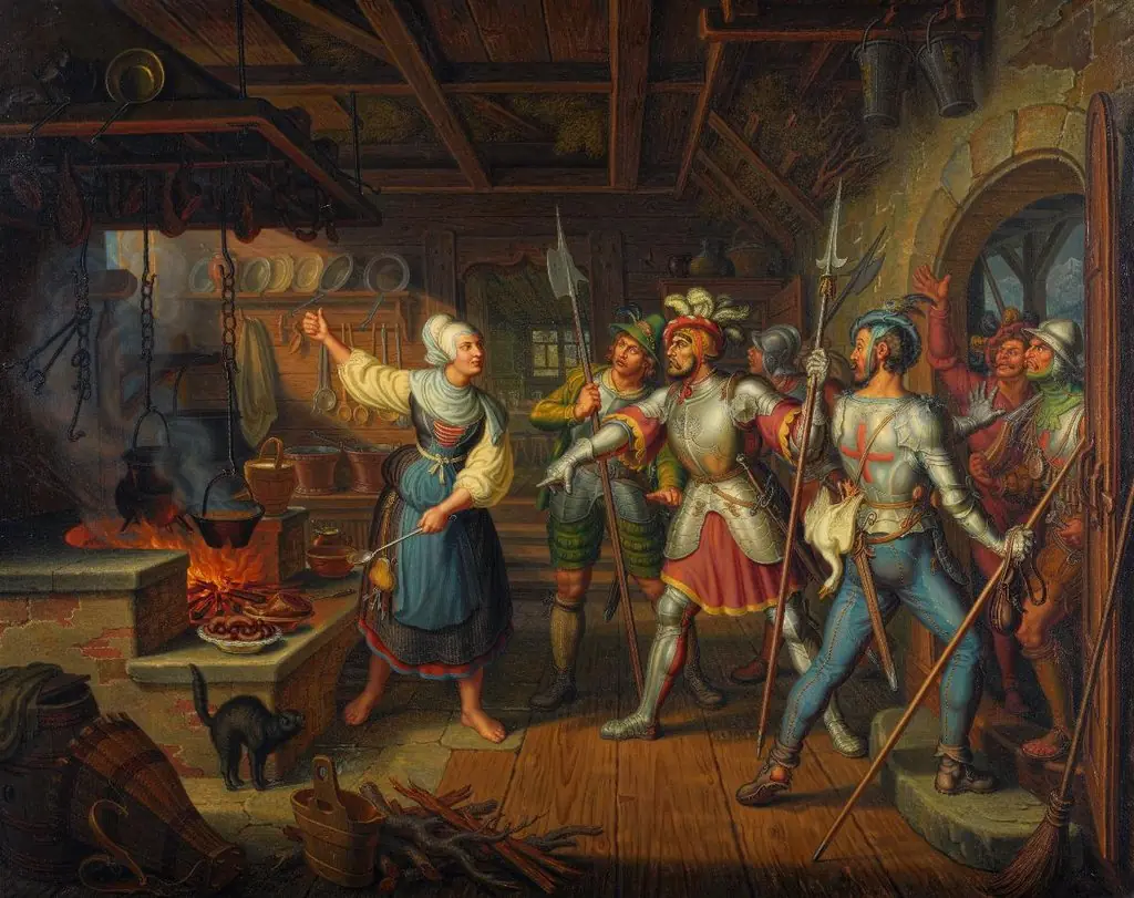 Die mutige Bündnerin im Schwabenkrieg, by Ludwig Vogel