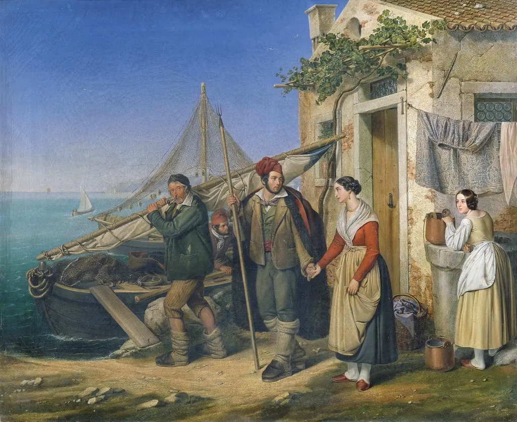 A Venetian Fishing Family, by Ludwig von Beniczky