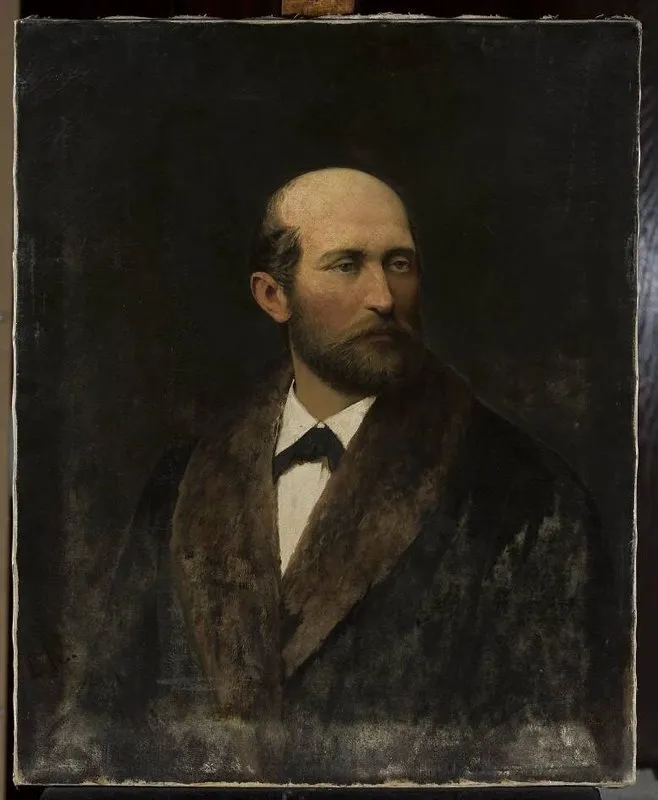 Selbstbildnis, by Ludwik Kurella, oil, 1896