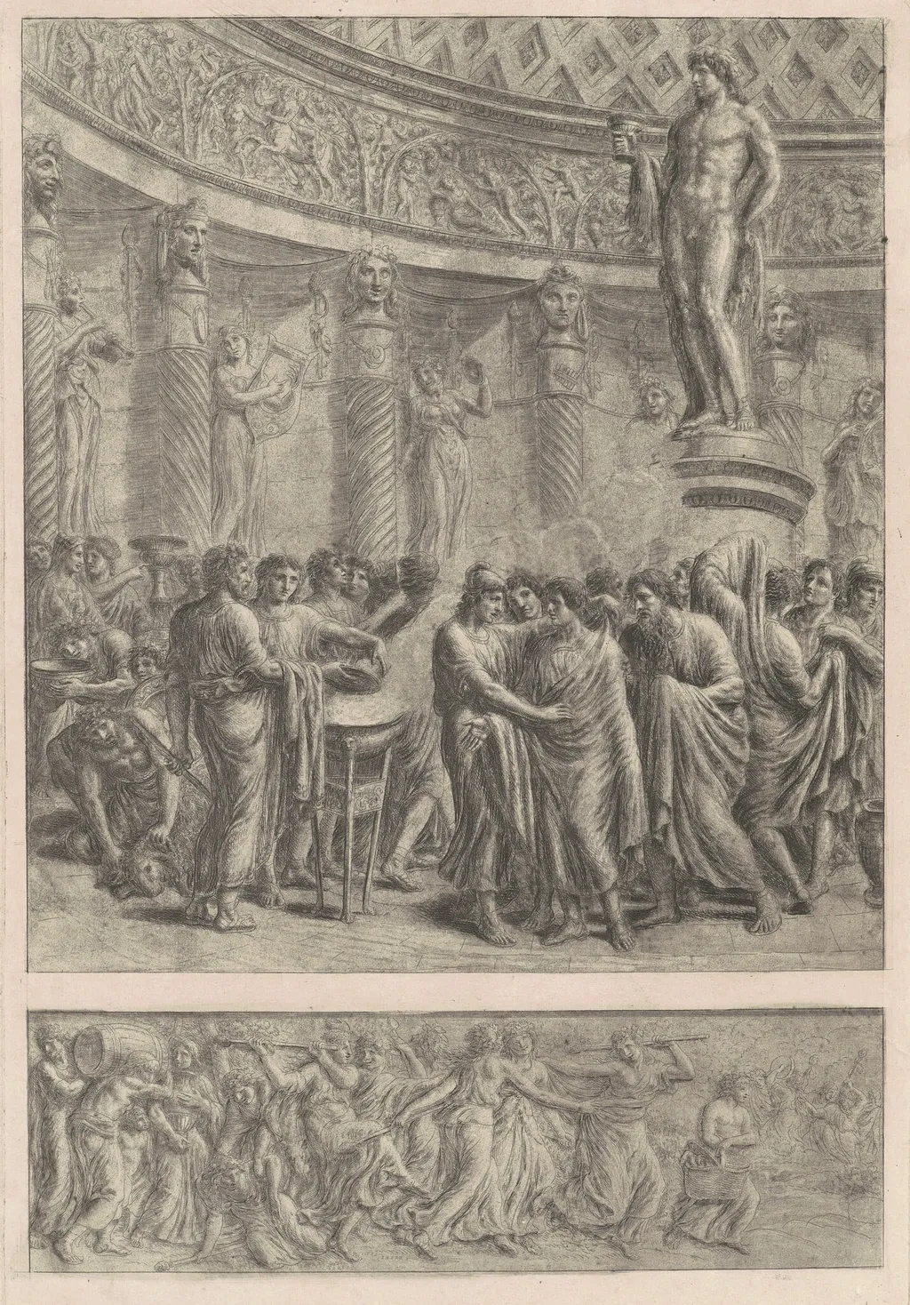 An Antique Sacrifice, by Luigi Ademollo, ink, 1824