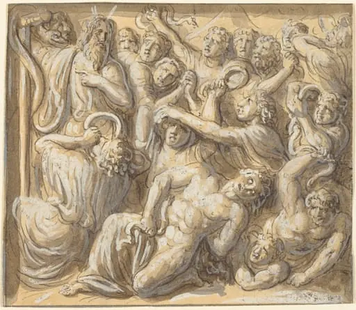 Moses and the Brazen Serpent, by Luigi Ademollo