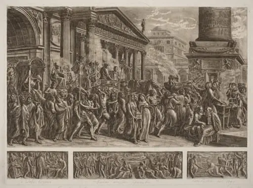 The Ashes of Trajan Carried in a Triumphal Procession, by Luigi Ademollo