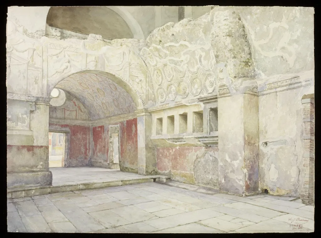 Untitled, by Luigi Bazzani, watercolor, 1894