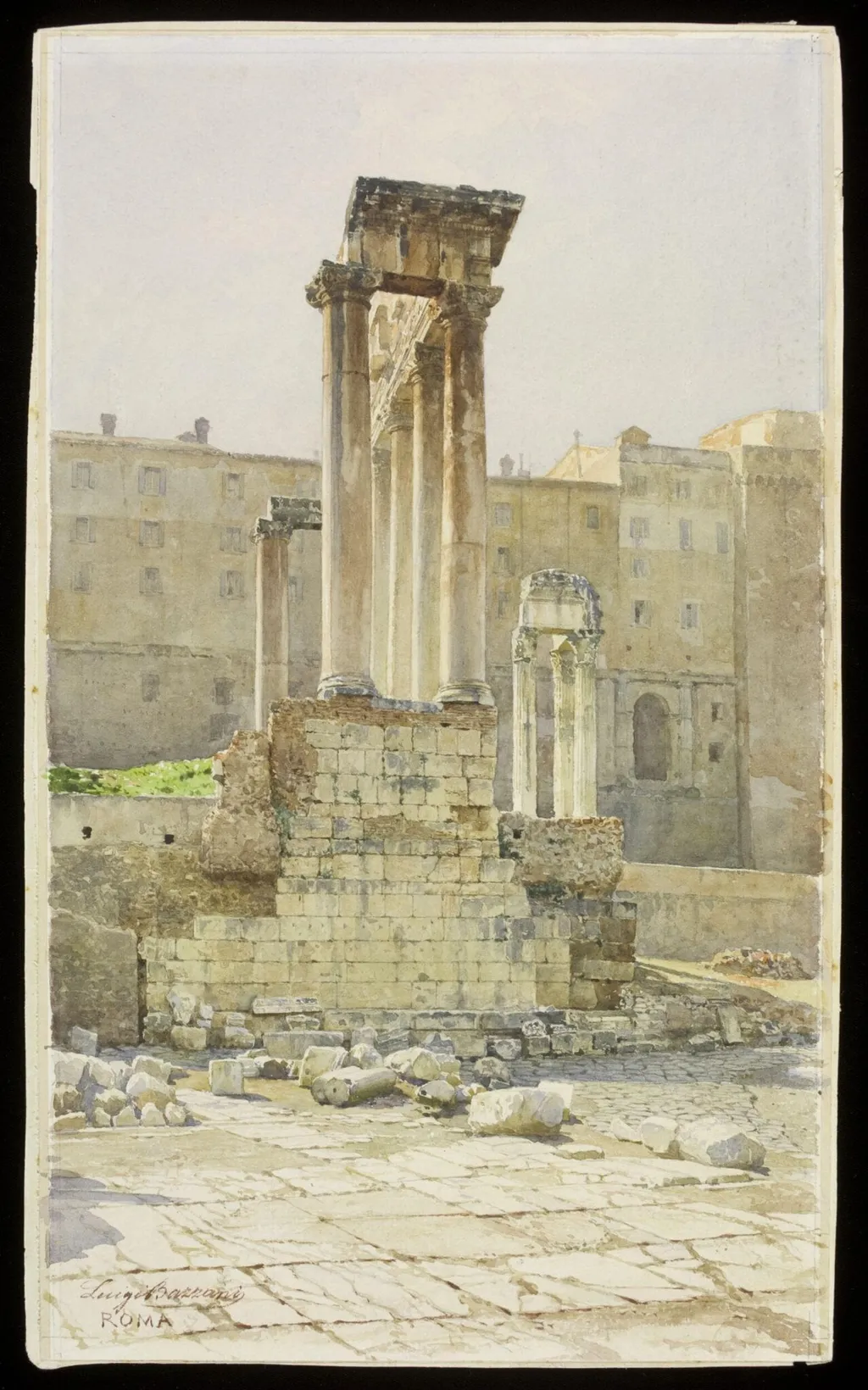 Untitled, by Luigi Bazzani, watercolor, 1900
