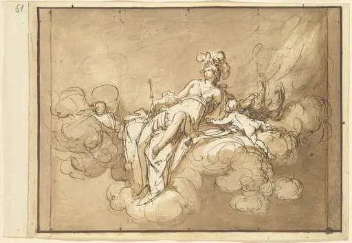 Juno Seated on the Clouds, by Luigi Brenta