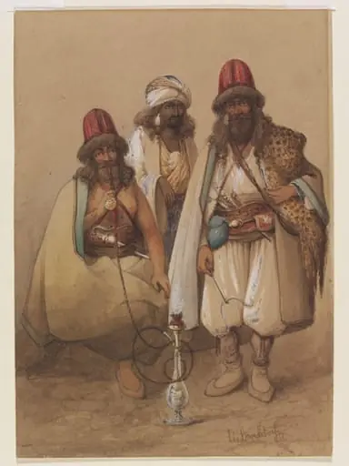 Three Dervishes, by Luigi Brocktorff