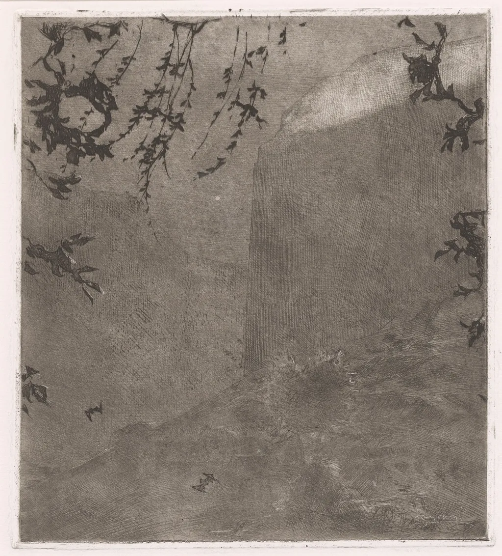 Il calar della notte (Nightfall), by Luigi Conconi, ink, 1902
