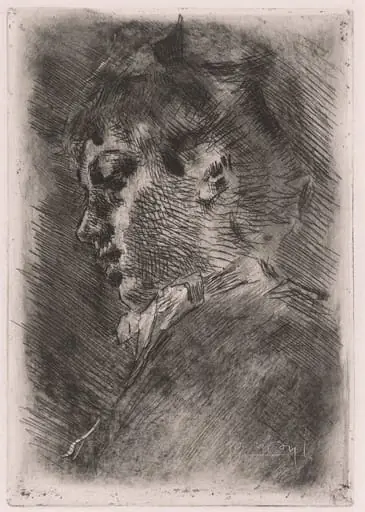 Portrait of a Young Woman in Profile, by Luigi Conconi