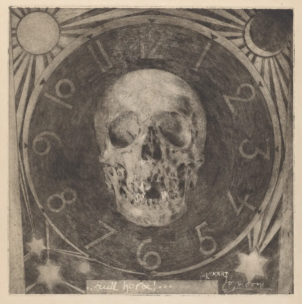 Ruit Hora (Fleeting Time), by Luigi Conconi, ink, 1893