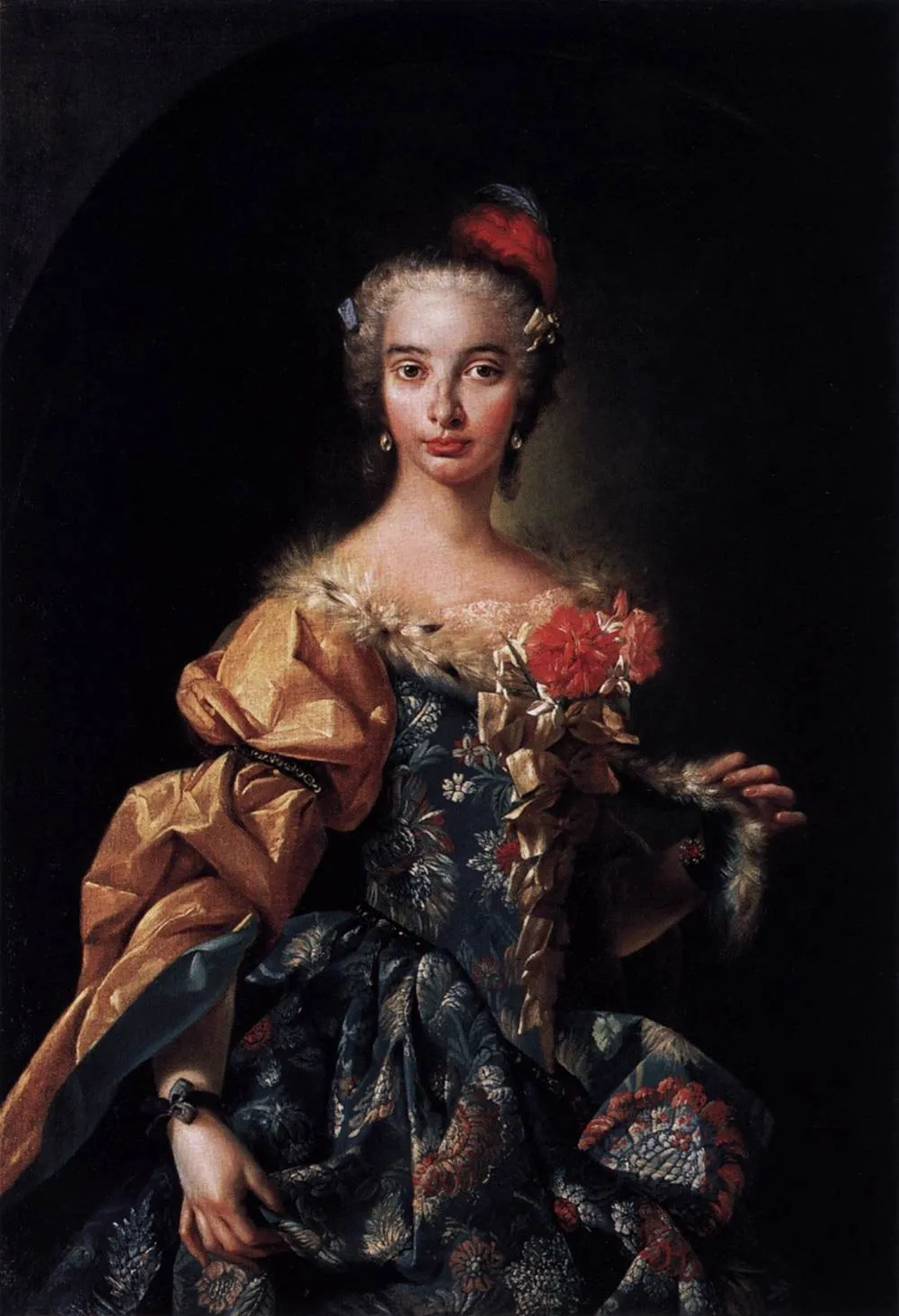 Elisabetta Cellesi, by Luigi Crespi, paint, 1732