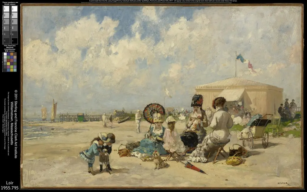 At the Seashore, by Luigi Loir
