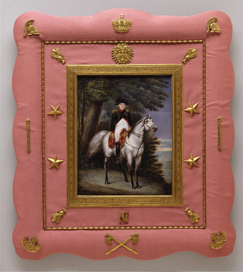 Napoléon I (1769–1821) on Horseback, by Luigi Marta, unspecified, 1830