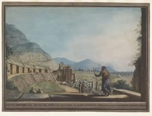 Interior of the Theatre in the Region of Cacamo, by Luigi Mayer